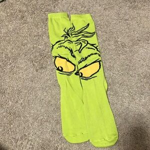 Calf height Grinch socks